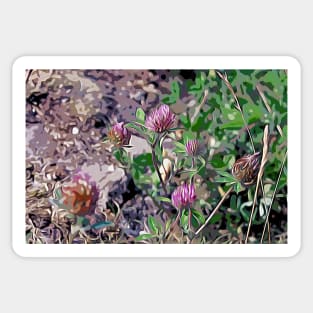 Purple coastal Flowers Sticker